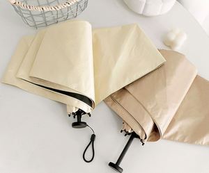 Parapluie compact pliable en 3 sections, ultra-léger, en fibre de carbone, avec logo personnalisé, qualité supérieure, pour femmes, vente en gros - Product Image 4
