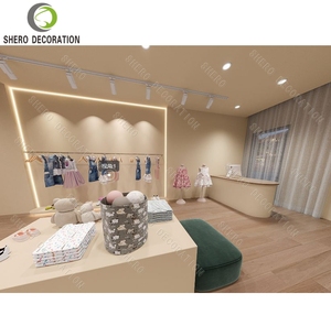 Custom Clothing Display Fixture Wall Mounted Metal Clothing Display Rack Clothing Store Furniture Garment Stand For Clothes - Product Image 2