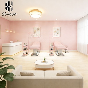 Cama de Spa Facial Multifuncional Rosa Moderna de Alta Calidad al por Mayor con 3 Motores Eléctricos para Cosmética y Masajes - Product Image 4