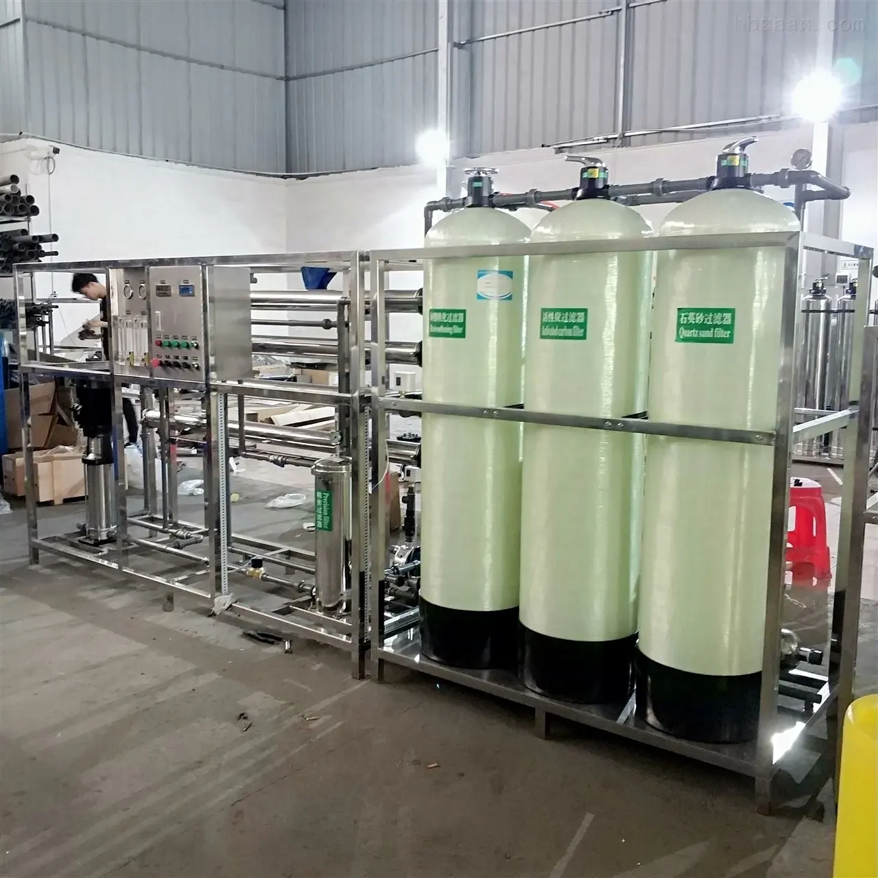 wasserreiniger 2 tonnen wasseraufbereitungsanlage 250 lph wasserbehandlungsanlage rohrwasserfilter umkehrosmose 500 liter pro stunde