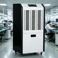 Pengering Udara Tipe Kabinet Dehumidifier Lantai Komersial Industri Listrik Baru 90L/D 220V Efisiensi Tinggi Layar Digital