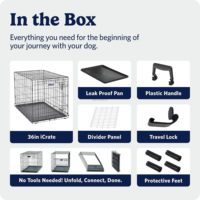 Cage pliable multicolore pour animaux de compagnie, classique, à porte unique, avec loquets de sécurité, plateau à déchets amovible, montage facile, revêtement poudré, pour intérieur