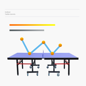 Juego de mesa de ping-pong plegable de 9 pies al por mayor MESA DE TENIS interior y exterior de estilo moderno con Red - Product Image 2