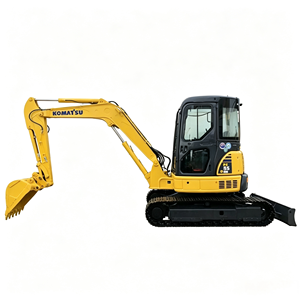 Mini-excavatrice sur chenilles Komatsu PC55MR d'occasion, petite pelle hydraulique PC55MR d'origine japonaise pour jardinage et travaux en espace restreint - Product Image 1