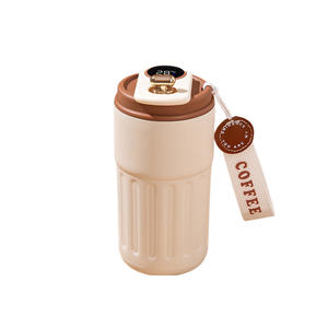 Tumbler da viaggio in acciaio inossidabile da 15 once con Display della temperatura intelligente Touch tazza da <span class=keywords><strong>caffè</strong></span> isolata sottovuoto con <span class=keywords><strong>caffè</strong></span> comodo - Product Image 1