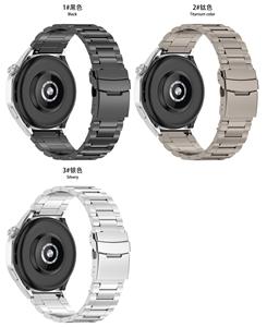 Bracelet de montre en titane classique de luxe à libération rapide 22 mm pour montre connectée //Amazfit/Vivo/Fitbit avec logo personnalisé en titane - Product Image 4