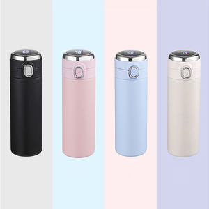 Bouteille d'eau isotherme intelligente avec écran tactile, anti-fuite, 400 ml, en acier inoxydable 304 à double paroi, thermos intelligent portable - Product Image 1