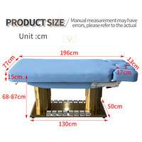 Fauteuil de massage et de soin esthétique moderne sur mesure pour usine, avec 4 moteurs électriques, base plaquée or, pour spa, cils et visage, usage commercial et professionnel