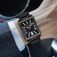 Montre classique vintage 2022 pour hommes, montres en acier inoxydable, étanches, avec date, bracelet en cuir, sport, quartz