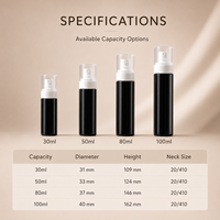 Flacon pulvérisateur ultra-fin de qualité supérieure, anti-fuite, en PET, atomiseur cosmétique rechargeable pour toner, brume capillaire, soins de la peau, logo personnalisé