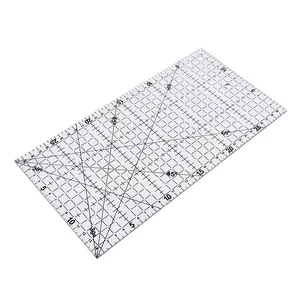 30x15cm Transparent Quilting Sewing Patchwork Foot Aligned Ruler Grid Cutting Tailor Craft Scale Rule Craft