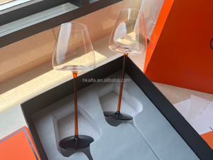 Factory Wholesale Modern Luxury Burgundy <b>Wine</b> <b>Glass</b> Handmade Crystal Red <b>Wine</b> <b>Glass</b> for Restaurant - Product Image 2