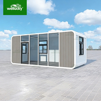 Casa Cápsula Moderna de Lujo de 20 y 40 pies, Casa Modular Prefabricada Integrada para Resort, Hotel, Alojamiento y Zonas Turísticas