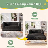 Kompaktes Multifunktionales Klappbares Bodensofa-Bett mit Rückenlehne für Schlafzimmer Wohnzimmer Heimbüro Studentenwohnheim