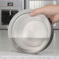 Lot de 5 boîtes de conservation alimentaire hermétiques en acier inoxydable avec couvercle – Boîte Bento et pot de conservation des aliments