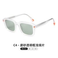 Lunettes de soleil polarisées carrées vintage de luxe 2025 TR90, lunettes de soleil tendance rectangulaires personnalisées avec verres TAC UV400 pour unisexe