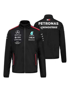 Chaqueta de Invierno con Cierre de Cremallera y Forro Polar de Manga Larga para Hombre, Estilo Deportivo de Carreras F1 <span class=keywords><strong>Mercedes</strong></span>, Nueva y en Oferta - Product Image 6