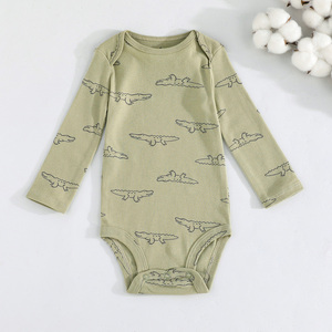 Bé Rompers với <span class=keywords><strong>Carter</strong></span> dài tay áo Jumpsuit bé bò quần áo phim hoạt hình động vật mô hình túi vải cotton năm mảnh thiết lập - Product Image 3