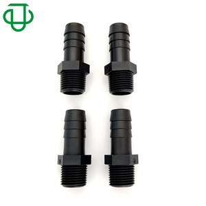 Nylon <b>Plastic</b> 3/8 Npt Threaded Fluid Piping Connector External Thread Straight Through Pagoda Type For <b>Rubber</b> Hose - Product Image 1
