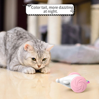 Jouets intelligents pour chats, balle roulante automatique, jouets électriques interactifs pour l'entraînement des chats, jouets pour chatons à mouvement autonome, accessoires pour animaux de compagnie