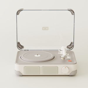 Tocadiscos plano de madera T400 directo de fábrica con altavoz estéreo incorporado, BT 5.0, 3 velocidades, compatible con discos de vinilo de 7, 10 y 12 pulgadas. - Product Image 2