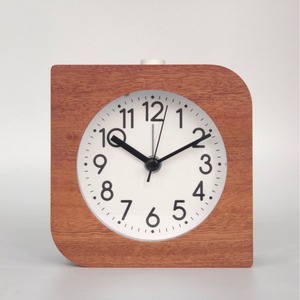 Reloj Despertador de Madera Cuadrado Redondeado OEM, Directo de Fábrica, Movimiento Silencioso con Luz de Repetición ET5217 - Product Image 2