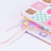 Cuaderno Kawaii A5 de Alta Calidad, Personalizado, Tapa Dura, Diario de Moda, Primera Opción para Estudiantes, Cubierta de Papel Colorida y Moderna