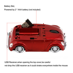 2.4GHz Xe Hơi Không Dây Chuột Mini Xe Hình Dạng Con Chuột Máy Tính Quang Học 3D Chuột Chơi Game - Product Image 4