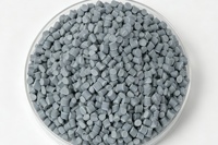 Granulés de résine PVC gris clair sur mesure, rigides, souples, flexibles, certifiés RoHS REACH, haute pureté, pour extrusion et moulage de profilés