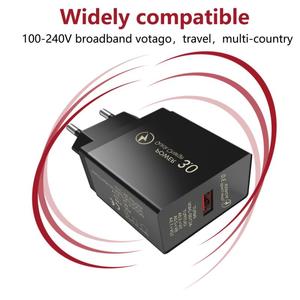 3A carga rápida para teléfono móvil 3,0 USB <span class=keywords><strong>cargador</strong></span> de pared de alimentación rápida EU UK US adaptador de enchufe para <span class=keywords><strong>Samsung</strong></span> <span class=keywords><strong>A51</strong></span> A71 IPhone 11 Xr Xiaomi Mi 10 - Product Image 3