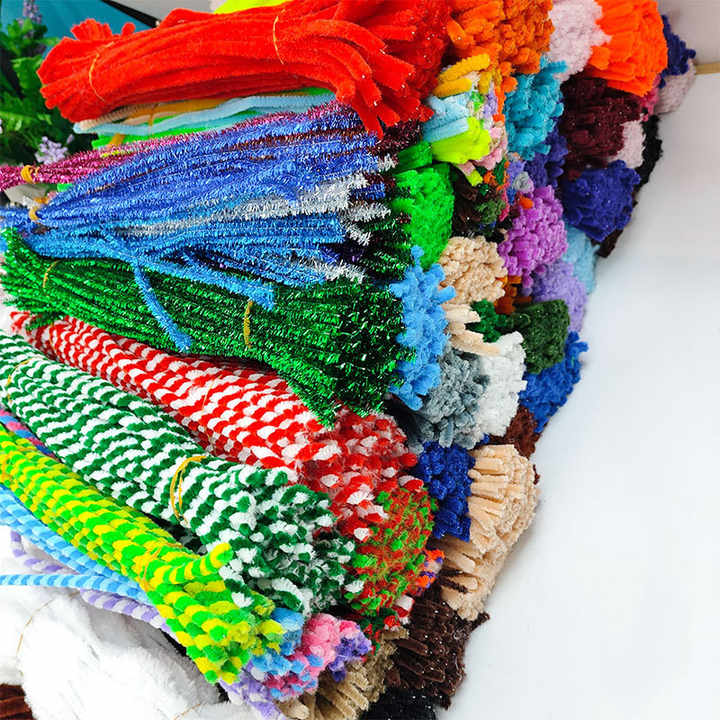 100 Pcs Colored Chenille Stem Pipe Cleaners Set Chenille Pipe Cleaners