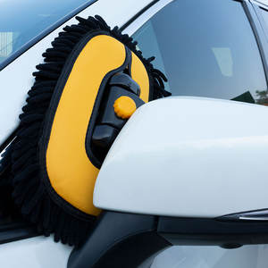 Sikat Cuci Mobil Gagang Paduan Logam Handuk Mikrofiber Tongkat Ekstensi-Kit Pembersih Penghilang Salju Efisiensi Tinggi untuk Roda Mobil Luar Ruangan - Product Image 4