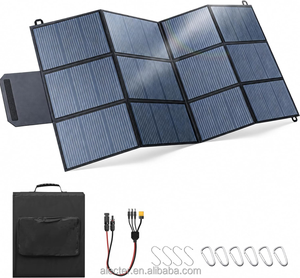 Panel Solar Monocristalino Plegable de 600W 36V, Portátil, IP64, Eficiencia del 23%, con Cable Adaptador para Estación de Energía, RV - Product Image 1