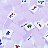Cadeau de déménagement unique : Ensemble de Mahjong de luxe aux couleurs vives, décoration chic pour soirée de jeu sociale et réunion de famille, direct usine