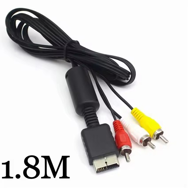 Multi Component Games Audio Video AV Cable to RCA for SONY PS2 PS3 PlayStation SYSTEM Cable Console TV Game Computer Accessories
