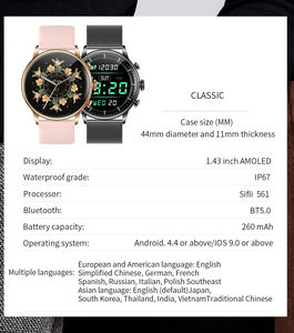 DT10 jam tangan pintar Ios, arloji cerdas kebugaran layar sentuh terbaik LW11 - Product Image 6