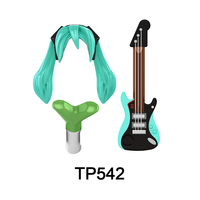 TP1067 Figurine de chanteuse populaire en mini briques de construction, jouet éducatif en plastique pour enfants
