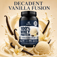 Qbioflex Promotion : Supplément de Protéine de Lactosérum en Poudre avec Calcium et Potassium, Saveur Vanille