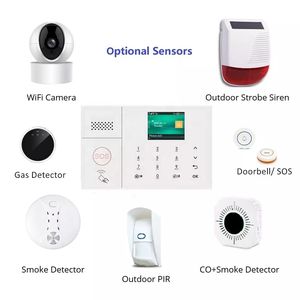 2022 새로운 출시 스마트 라이프 무선 유선 와이파이 및 GSM Alarme 안티 침입 홈 보안 시스템 경보 키트 - Product Image 2
