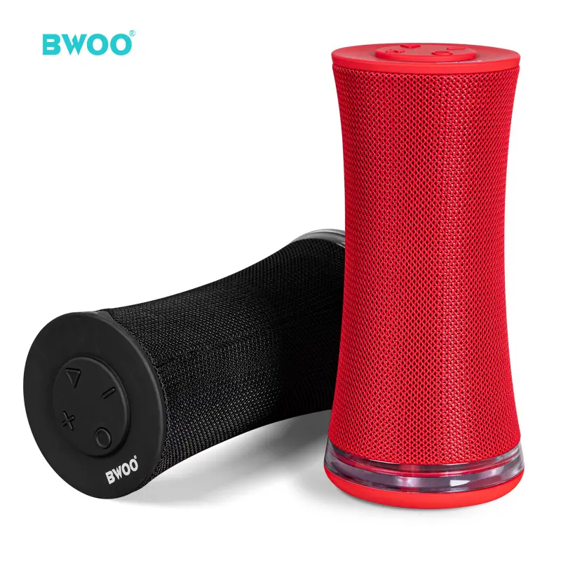 BWOO speaker bt portabel desain keren, speaker bt label pribadi ukuran kecil dengan lampu rgb