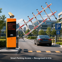 Sistema de Barrera de Estacionamiento Todo en Uno, Cámara LPR con 99.8% de Reconocimiento, Motor DC sin Escobillas, Protección IP54, Control Remoto, Arranque/Parada Suave