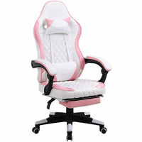 Nouvelle arrivée - Chaise de jeu ergonomique - Chaise d'ordinateur avec cadre durable et repose-pieds pour le travail et les sessions de jeu