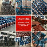 Évaporateur à tubes en laiton et ailettes en aluminium pour le refroidissement du wort de brasserie