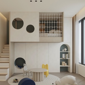 Lit superposé moderne en bois massif de haute qualité à deux étages avec tiroirs de rangement, durable, écologique, personnalisable, chambre d'enfant - Product Image 1