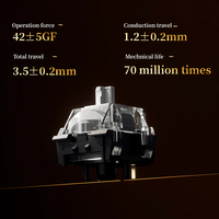 Sakelar Keyboard Kailh MX Golden Snake HIFI Transparansi Tinggi Trigger Cepat Sakelar Keyboard Gaming Esports yang Dapat Disesuaikan