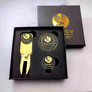 Marqueur permanent en gros, personnalisé, en PVC, argenté, gravé 3D, 25 mm, marqueur de balle de golf, outil de divot de golf en métal personnalisé par sublimation - Product Image 3