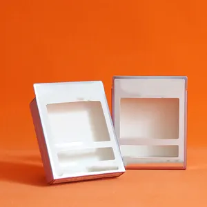 Iyi tasarım küçük beyaz katlanır karton kutu toptan için özel baskılı ambalaj kutuları ilaç ambalaj kutuları ile pencere