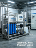 Unité de dessalement d'eau de mer NUO VISTA 50TPD SWRO avec PLC et pompe, machine de traitement de l'eau par osmose inverse