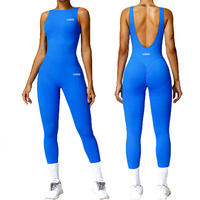 Combinaison de yoga sans couture pour femme, coupe ample, écologique, séchage rapide, respirante, en Spandex/Nylon, idéale pour la gym et le fitness (OEM/ODM)