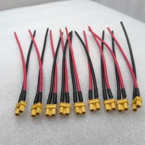 Harnes kawat kustom XT30 Xt60 kabel XT90 konektor kabel pengisi elektronik perakitan kabel daya untuk baterai <span class=keywords><strong>Lipo</strong></span> RC - Product Image 2